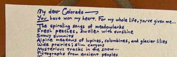 My Dear Colorado Poem