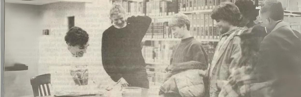 Author TAB Returns to Community Library- Sunbury, Ohio News (1995) (TAB Biography)