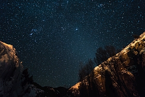 Starry skies over the Colorado Rockies